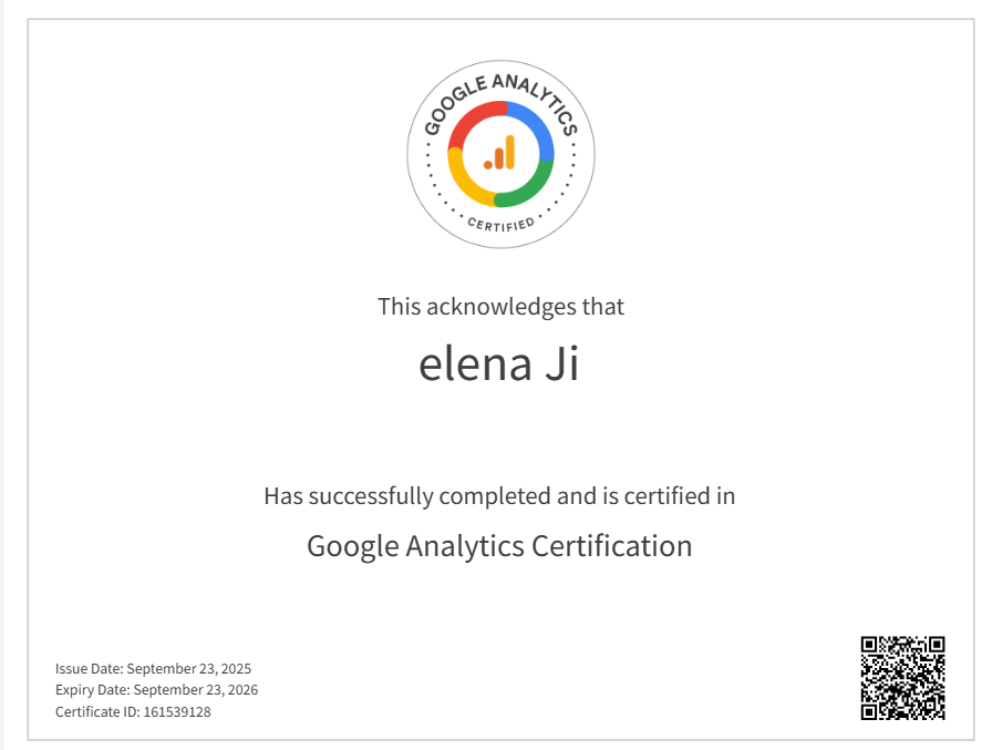 Certificate 1